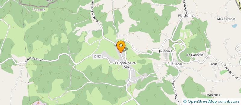 localisation de l'entreprise MADAME KARINE TARDIF  CRESSENSAC-SARRAZAC