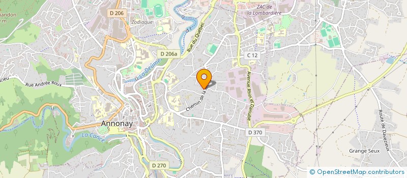 localisation de l'entreprise MADAME KARINE TAVELLE -ABRIAL  ANNONAY