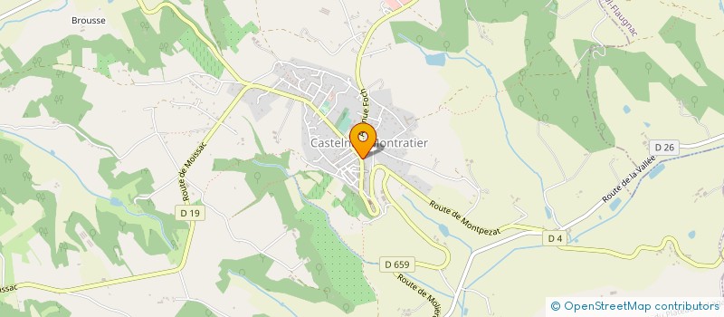 localisation de l'entreprise MADAME KARINE TEULIERES  CASTELNAU-MONTRATIER