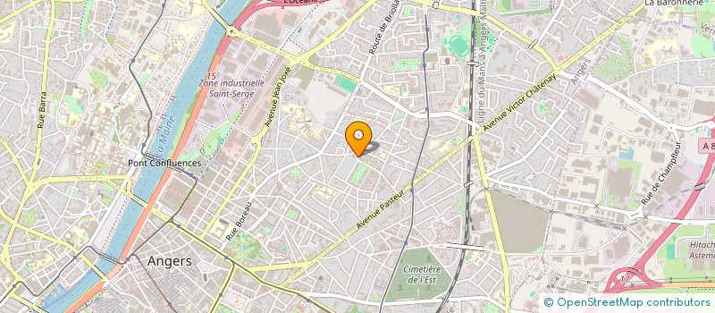 localisation de l'entreprise MADAME KARINE THOMAS à ANGERS