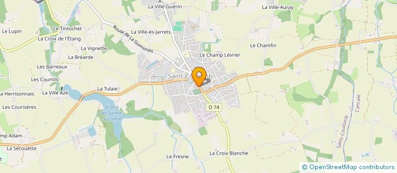 localisation de l'entreprise MADAME KARINE THOMAS  SAINT-COULOMB