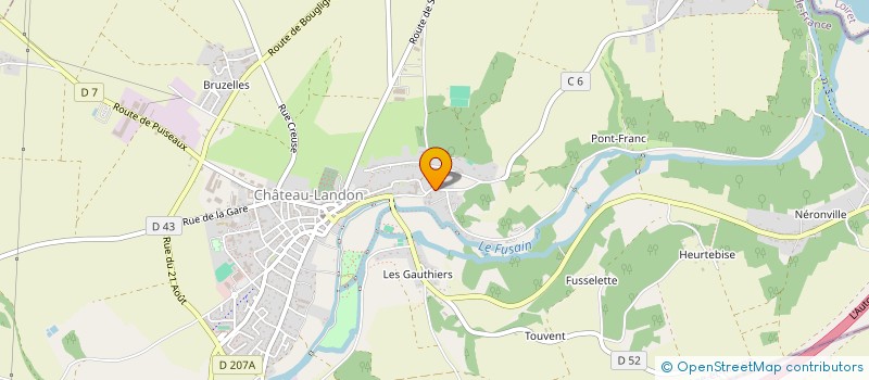 localisation de l'entreprise MADAME KARINE TOILLIER  CHATEAU-LANDON