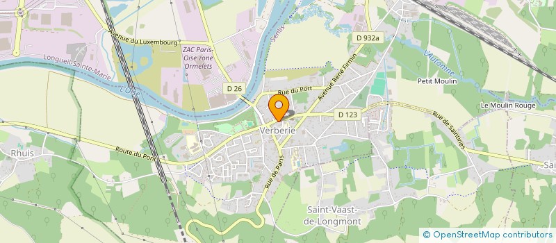 localisation de l'entreprise MADAME KARINE TOPIN  VERBERIE