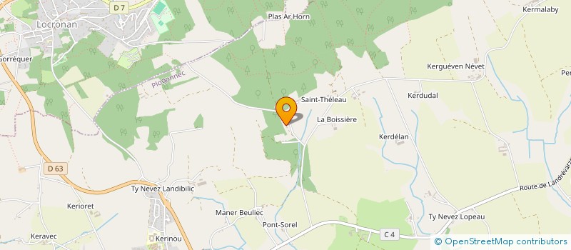 localisation de l'entreprise MADAME KARINE TRELLU  PLOGONNEC