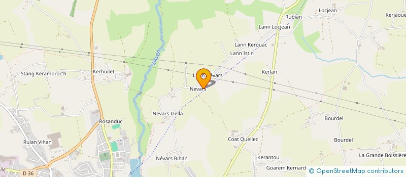 localisation de l'entreprise MADAME KARINE TREVARIN  ROSPORDEN