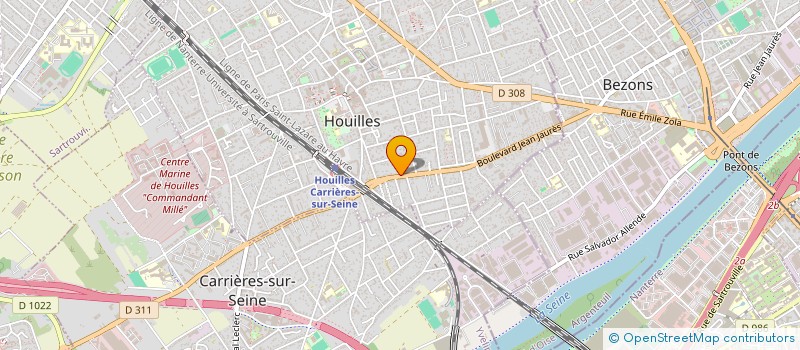 localisation de l'entreprise MADAME KARINE TROUBOUL  HOUILLES