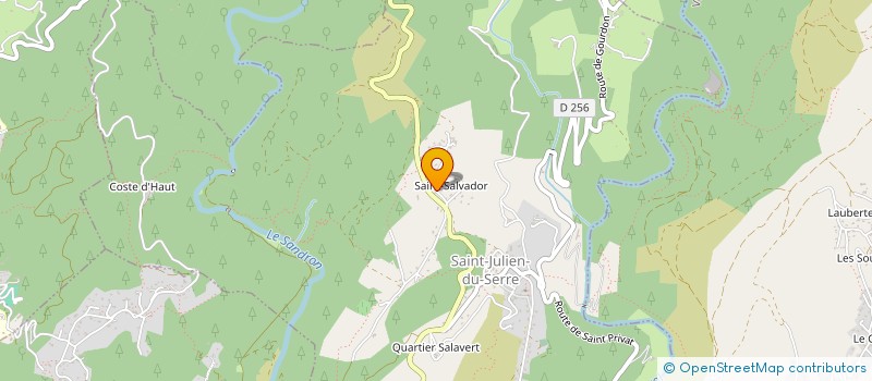 localisation de l'entreprise MADAME KARINE VALENTIN  SAINT-JULIEN-DU-SERRE