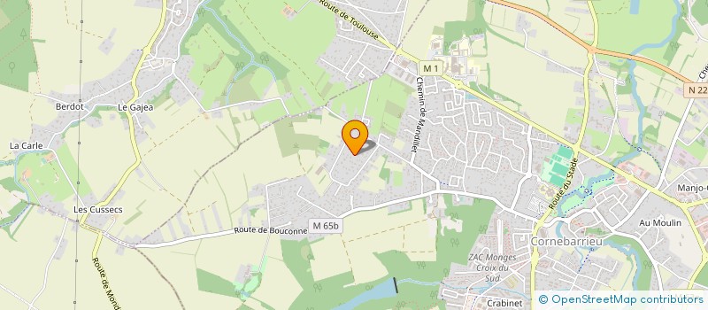 localisation de l'entreprise MADAME KARINE VALERIE DESIMPLE  CORNEBARRIEU