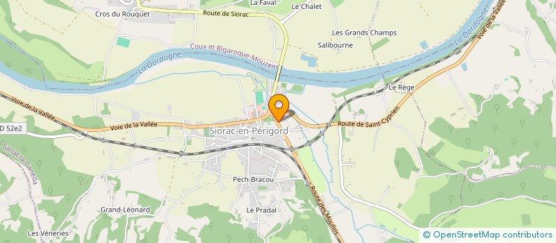 localisation de l'entreprise MADAME KARINE VALETTE  SIORAC-EN-PERIGORD