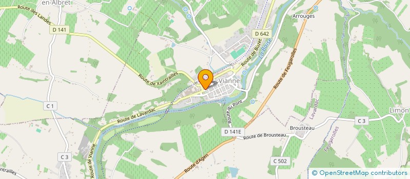 localisation de l'entreprise MADAME KARINE VANPE  VIANNE