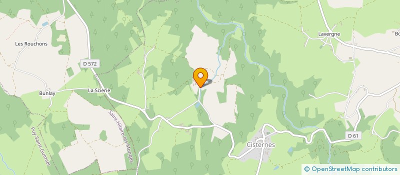 localisation de l'entreprise MADAME KARINE VERDIER  CISTERNES-LA-FORET