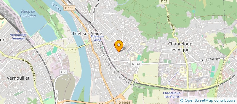 localisation de l'entreprise MADAME KARINE VIDAL à TRIEL-SUR-SEINE