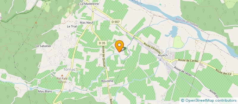 localisation de l'entreprise MADAME KARINE VIDAL  TORNAC