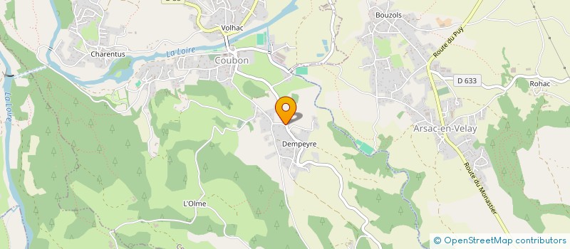 localisation de l'entreprise MADAME KARINE VIGOUROUX  ARSAC-EN-VELAY