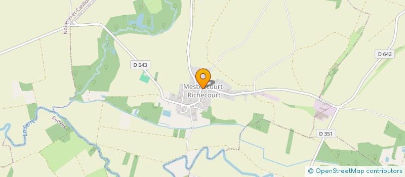 localisation de l'entreprise MADAME KARINE VILLAIRE  MESBRECOURT-RICHECOURT