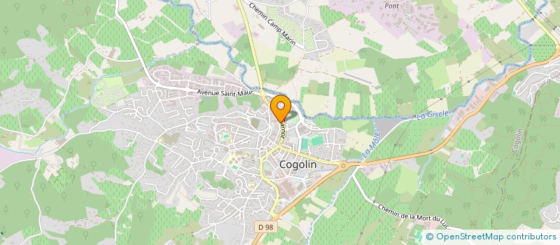 localisation de l'entreprise MADAME KARINE VILLETTE à COGOLIN