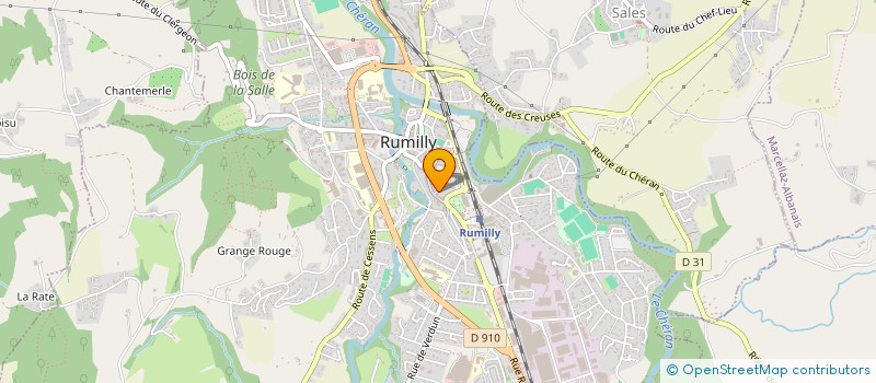 localisation de l'entreprise MADAME KARINE VINCI  RUMILLY