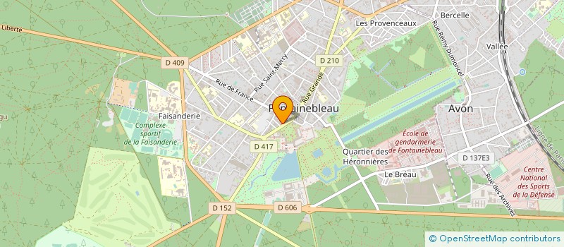 localisation de l'entreprise MADAME KARINE VIRATELLE à FONTAINEBLEAU