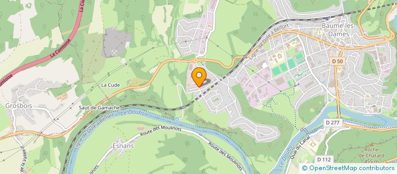 localisation de l'entreprise MADAME KARINE VIRET  BAUME-LES-DAMES