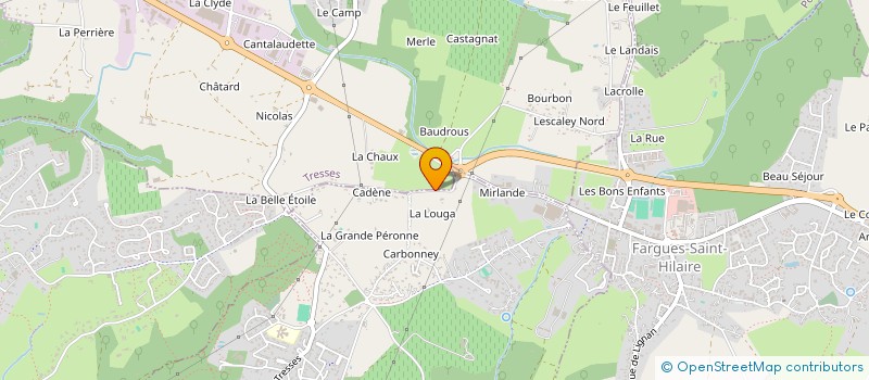 localisation de l'entreprise MADAME KARINE VIROT  CARIGNAN-DE-BORDEAUX