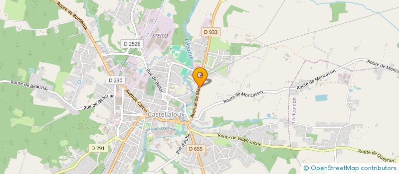 localisation de l'entreprise MADAME KARINE VIVIEN  CASTELJALOUX