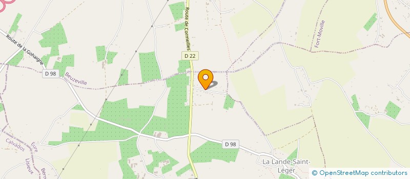 localisation de l'entreprise MADAME KARINE VIVIER  LA LANDE-SAINT-LEGER