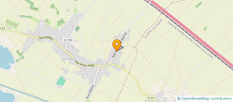 localisation de l'entreprise MADAME KARINE WALCZAK  VINNEUF