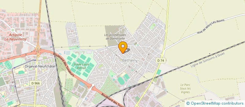 localisation de l'entreprise MADAME KARINE WALDOCH  BETHENY