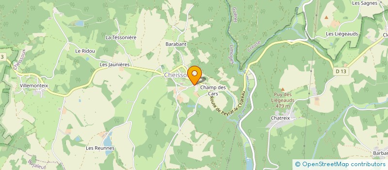 localisation de l'entreprise MADAME KARINE YOURASSOWSKY  BUJALEUF