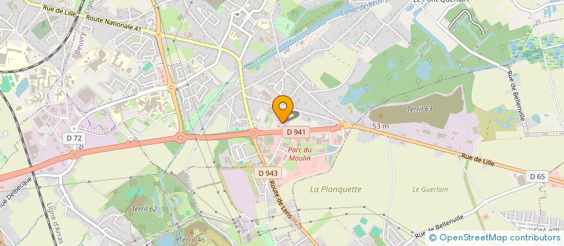 localisation de l'entreprise MADAME KARINE ZMUDA  BEUVRY