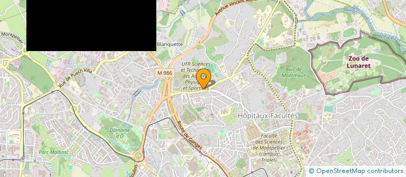 localisation de l'entreprise MADAME KARINE ZUFFEREY à MONTPELLIER
