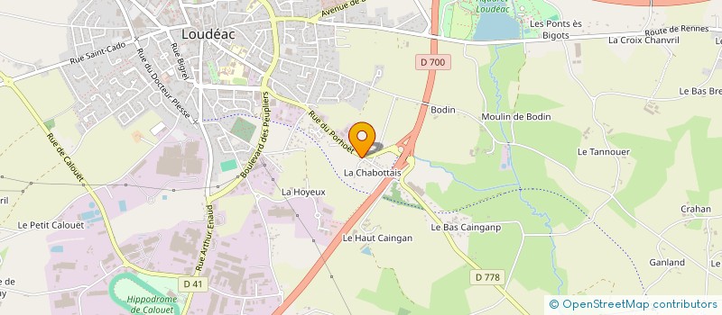 localisation de l'entreprise MADAME KARINNE BROUSSE à LOUDEAC