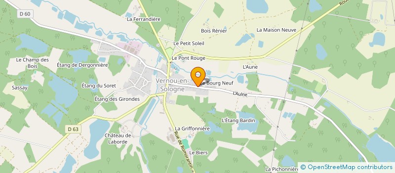 localisation de l'entreprise MADAME KARINNE DUBOIS  VERNOU-EN-SOLOGNE