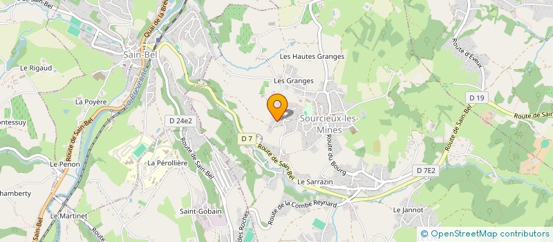 localisation de l'entreprise MADAME KARINNE JARRY  SOURCIEUX-LES-MINES