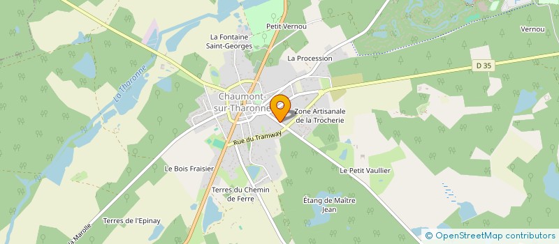 localisation de l'entreprise MADAME KARINNE LEGUEDOIS  CHAUMONT-SUR-THARONNE