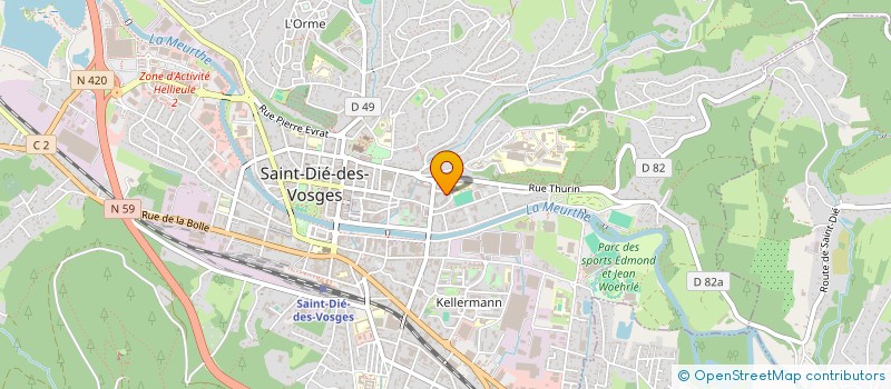 localisation de l'entreprise MADAME KARINNE SECULA  SAINT-DIE-DES-VOSGES