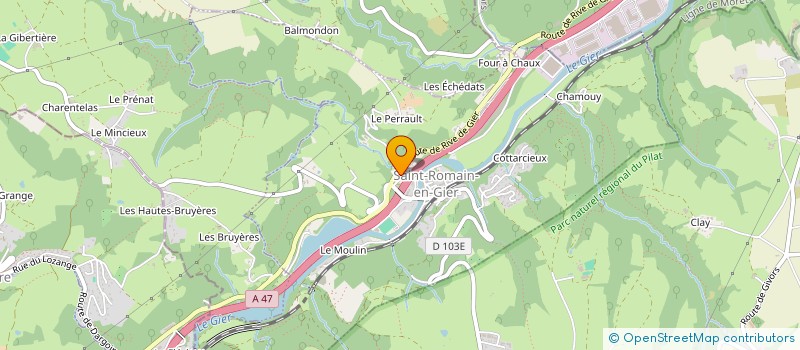 localisation de l'entreprise MADAME KARLA FRANCOEUR  SAINT-ROMAIN-EN-GIER