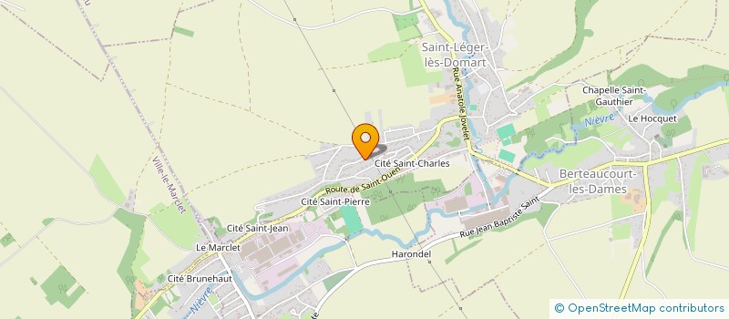 localisation de l'entreprise MADAME KARLA HURET  SAINT-LEGER-LES-DOMART