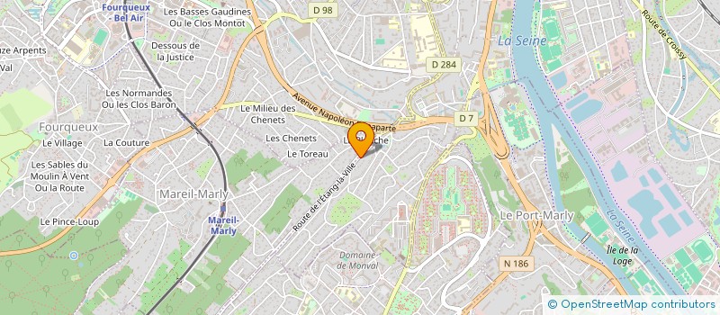 localisation de l'entreprise MADAME KARLA KAROLLYNE BARROS VIDEIRA HUBERT  LE PECQ