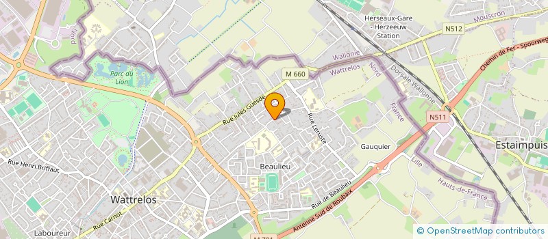 localisation de l'entreprise MADAME KARLA-SASHA DA SILVA FERNANDES  WATTRELOS