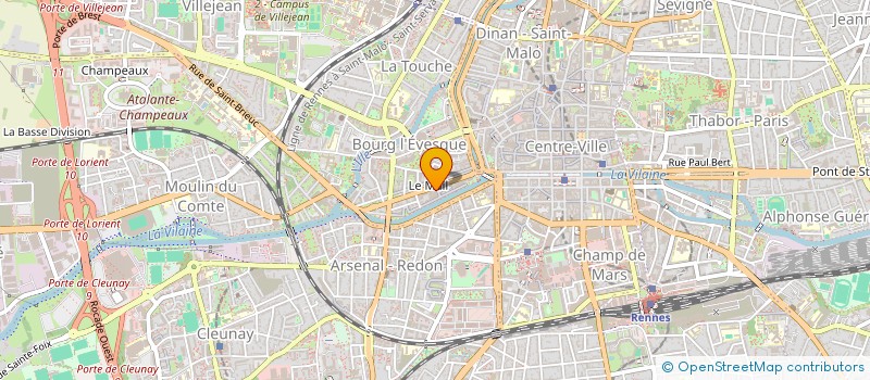 localisation de l'entreprise MADAME KARLA VALDES DIAZ  RENNES