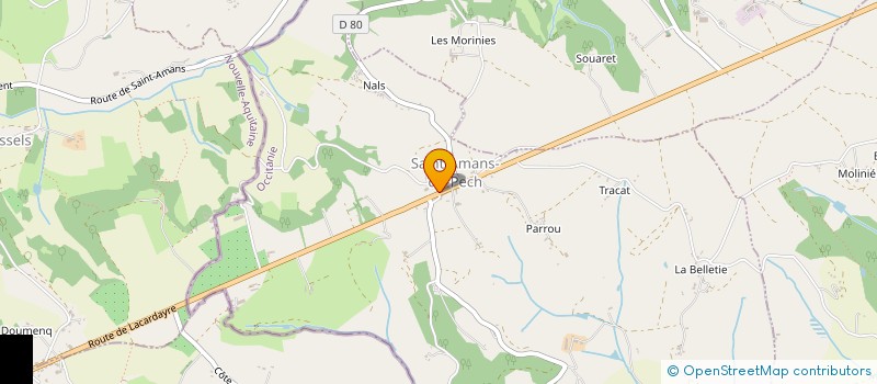 localisation de l'entreprise MADAME KARLINE CHEVREL  SAINT-AMANS-DU-PECH