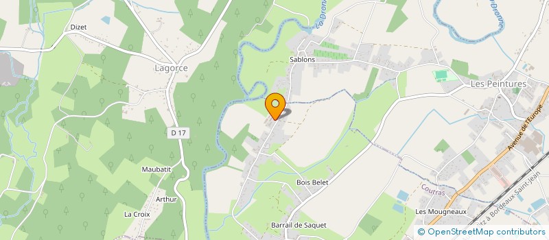 localisation de l'entreprise MADAME KARLINE TRAMBLE  COUTRAS