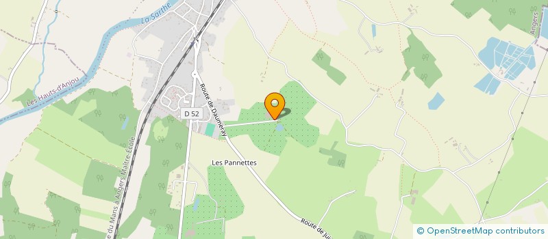 localisation de l'entreprise MADAME KAROL YVETTE ROLANDE BEAUMONT  MORANNES SUR SARTHE-DAUMERAY