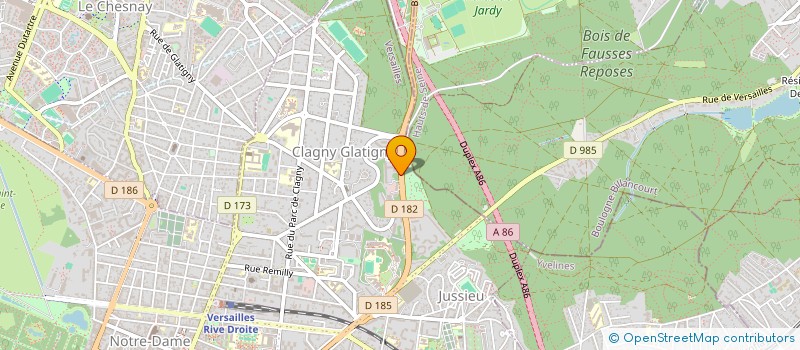 localisation de l'entreprise MADAME KAROLANE TOUSSAINT à VERSAILLES