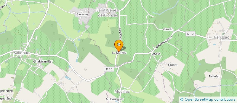 localisation de l'entreprise MADAME KAROLE LAFOURCADE  SAINT-GENES-DE-FRONSAC