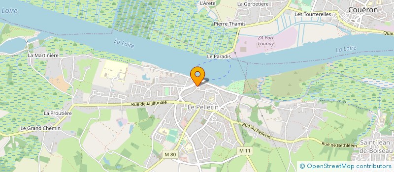 localisation de l'entreprise MADAME KAROLINE MULLER  LE PELLERIN