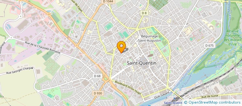 localisation de l'entreprise MADAME KAROLYN STEINER à SAINT-QUENTIN