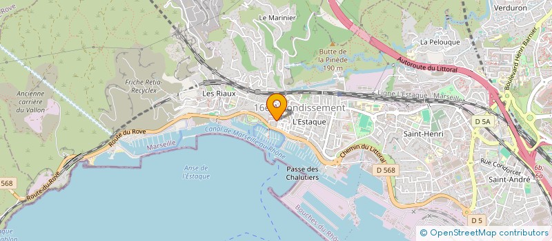 localisation de l'entreprise MADAME KARYN BLONDEAU-COULET à MARSEILLE