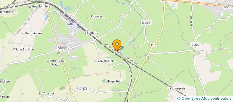 localisation de l'entreprise MADAME KARYNE DELALANDE  FOLLIGNY